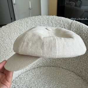 Cream Newsboy Cap